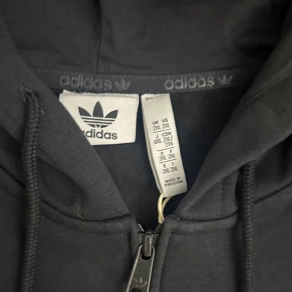 Adidas Black Graphic Logo Jacket With a Hood Size XXL - Picture 10 of 16